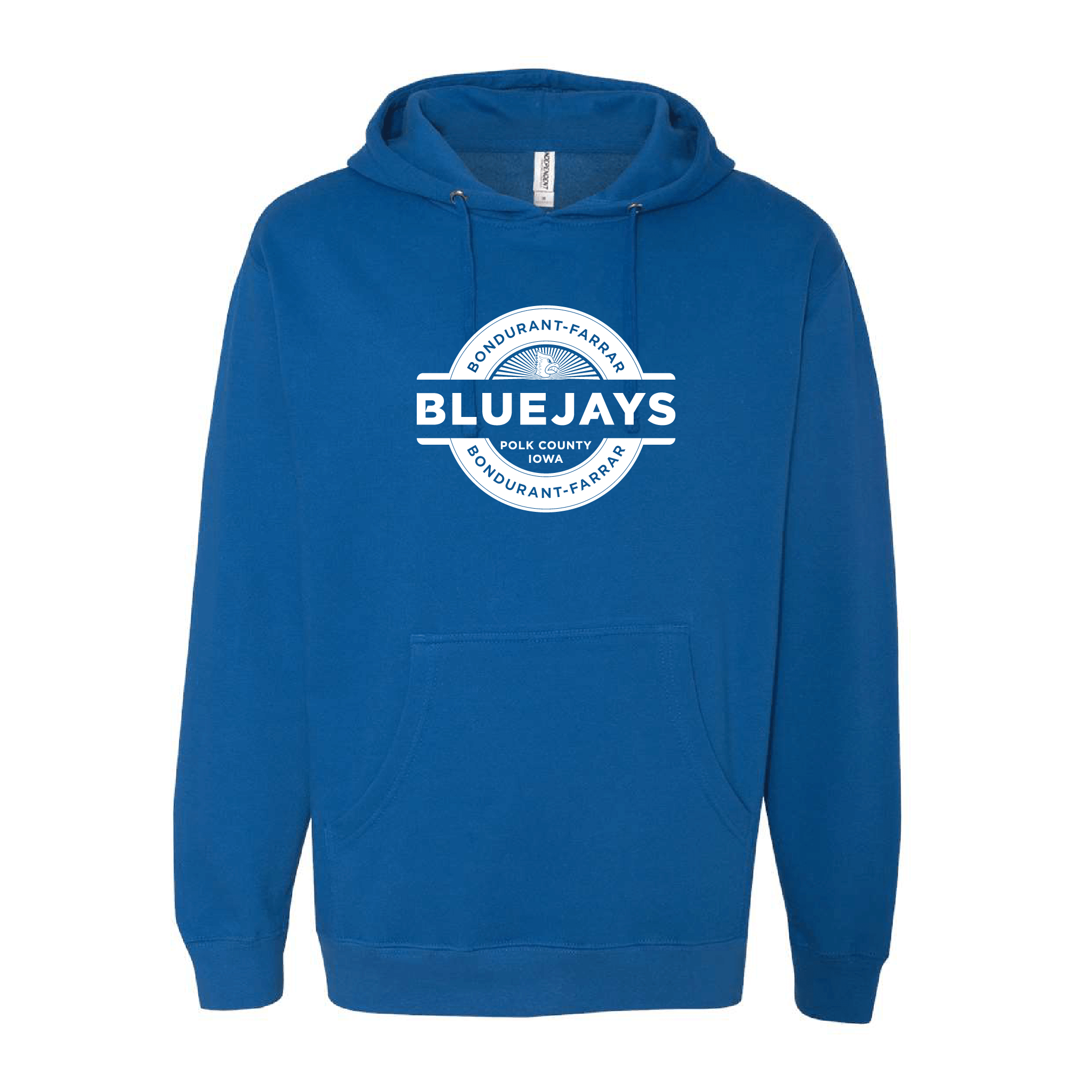 Bluejays Seal - Hooded Sweatshirt - Adult-Soft and Spun Apparel Orders