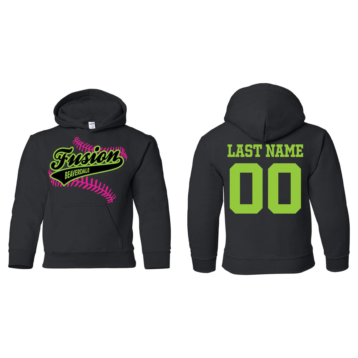 Fusion Beaverdale Heavy Blend Hooded Sweatshirt - Youth
