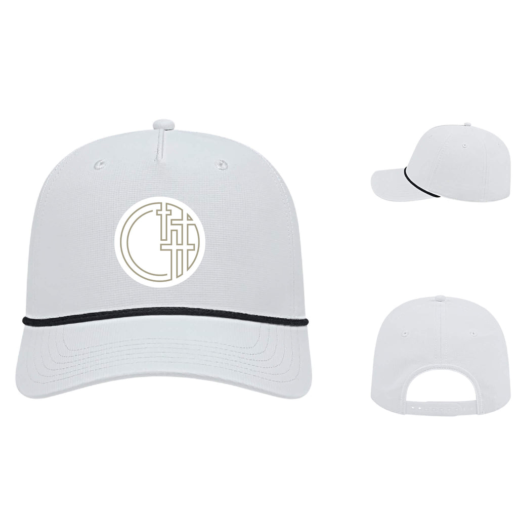 Holy Trinity Graphic Athletic Rope Cap with Embroidered Emblem