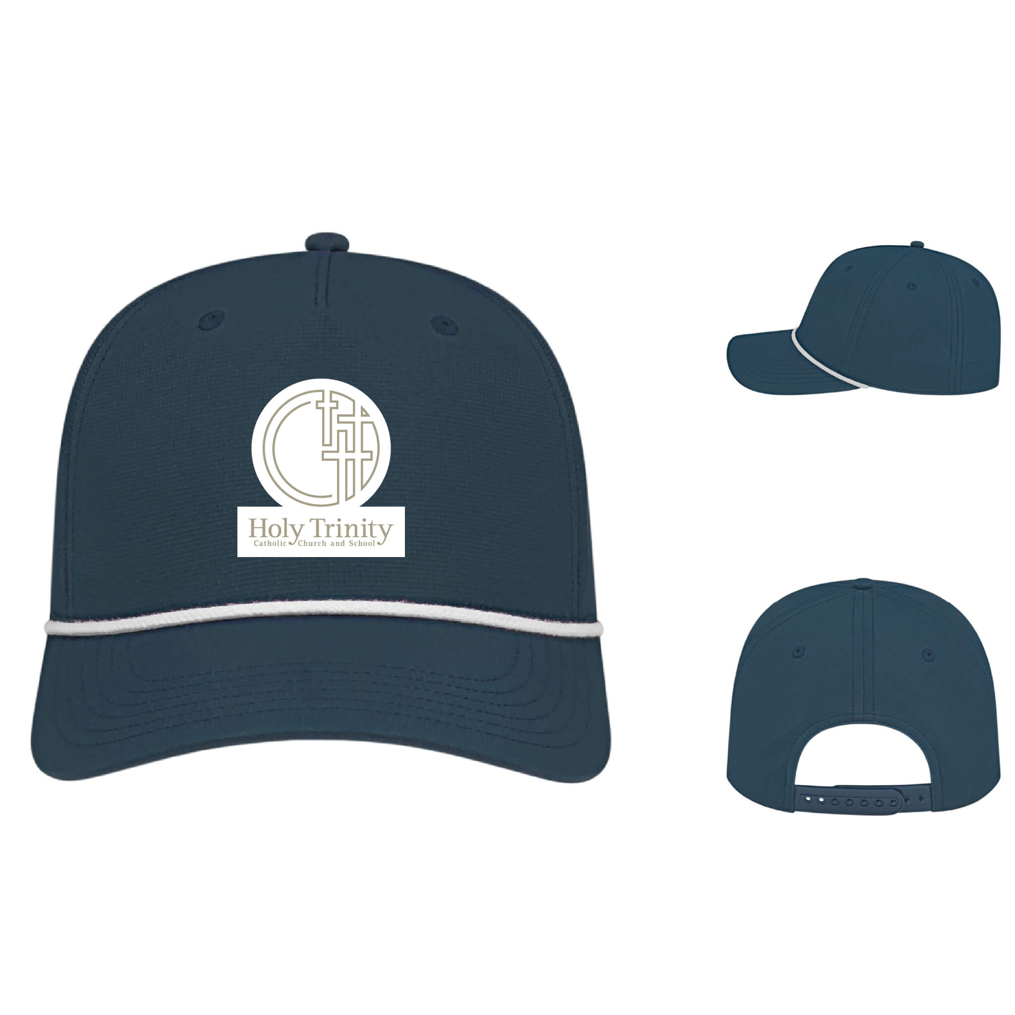 Holy Trinity Logo Athletic Rope Cap with Woven Emblem