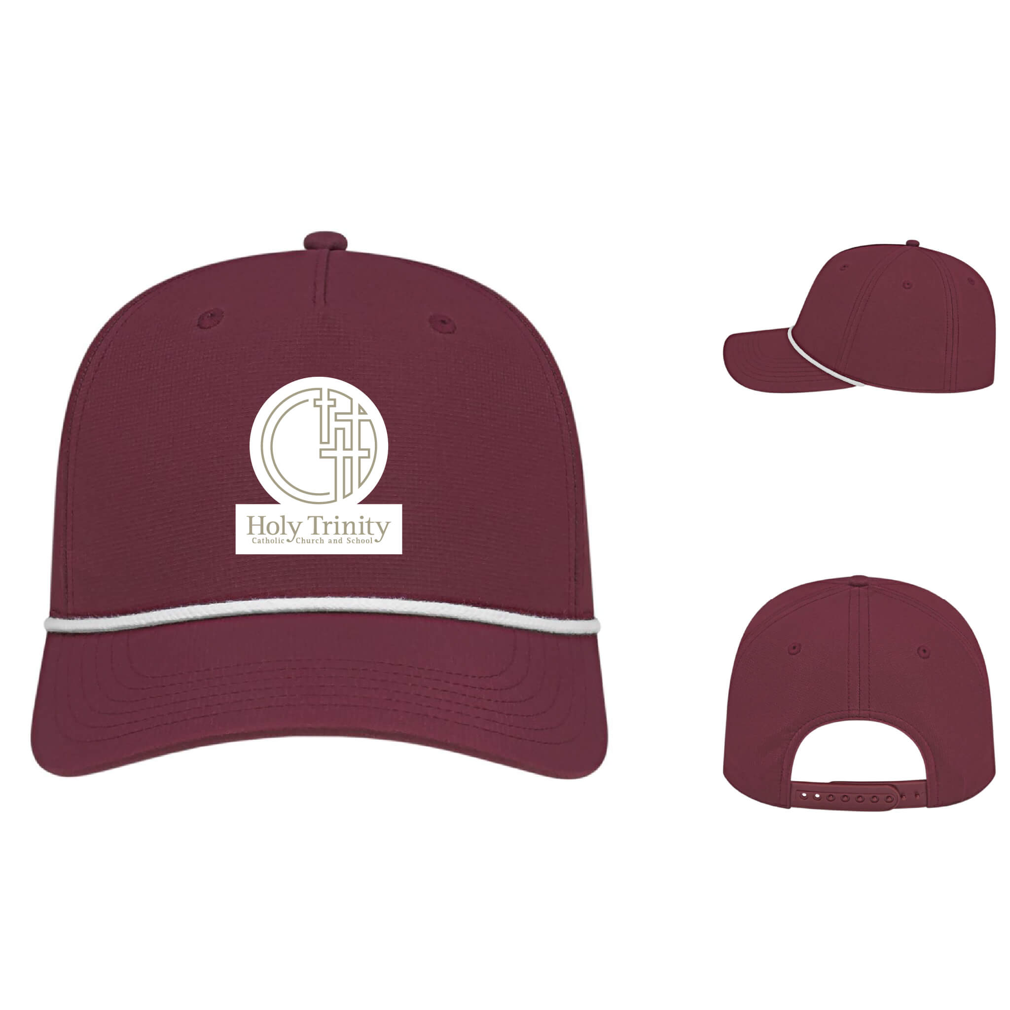 Holy Trinity Logo Athletic Rope Cap with Woven Emblem