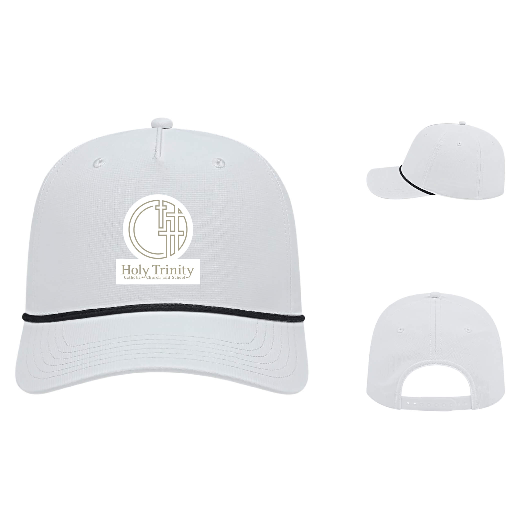 Holy Trinity Logo Athletic Rope Cap with Woven Emblem